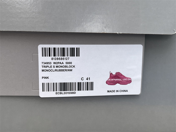 Balenciaga 1.0 Daddy Shoes Pink Patent Leather（7-12 work day deliver）