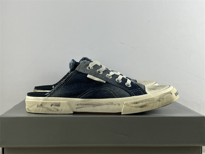 Balenciaga 22 summer new PARIS worn and distressed effect casual low-top canvas shoes（7-12 work day deliver）