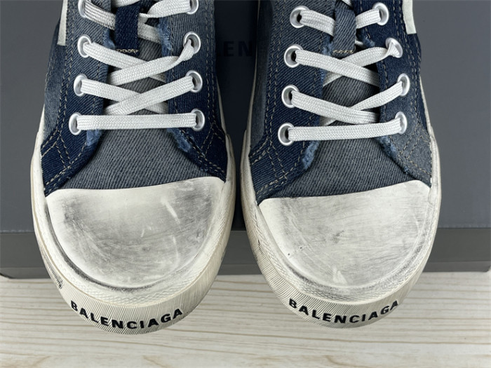 Balenciaga 22 summer new PARIS worn and distressed effect casual low-top canvas shoes（7-12 work day deliver）