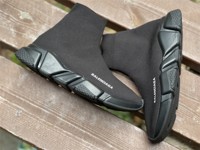 Paris Sock Shoes, Pure Black（7-12 work day deliver）