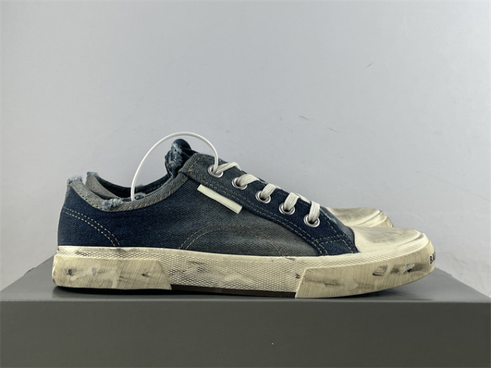 Balenciaga 22 summer new PARIS worn and distressed effect casual low-top canvas shoes（7-12 work day deliver）