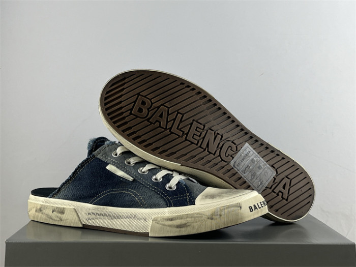 Balenciaga 22 summer new PARIS worn and distressed effect casual low-top canvas shoes（7-12 work day deliver）