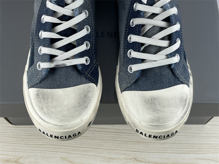 Balenciaga 22 summer new PARIS worn and distressed effect casual low-top canvas shoes（7-12 work day deliver）