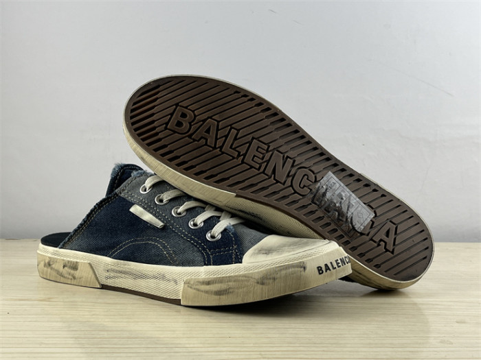 Balenciaga 22 summer new PARIS worn and distressed effect casual low-top canvas shoes（7-12 work day deliver）