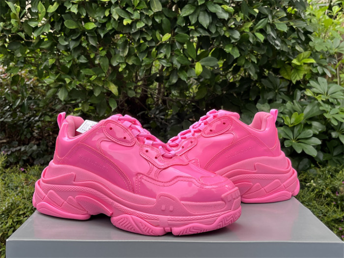 Balenciaga 1.0 Daddy Shoes Pink Patent Leather（7-12 work day deliver）