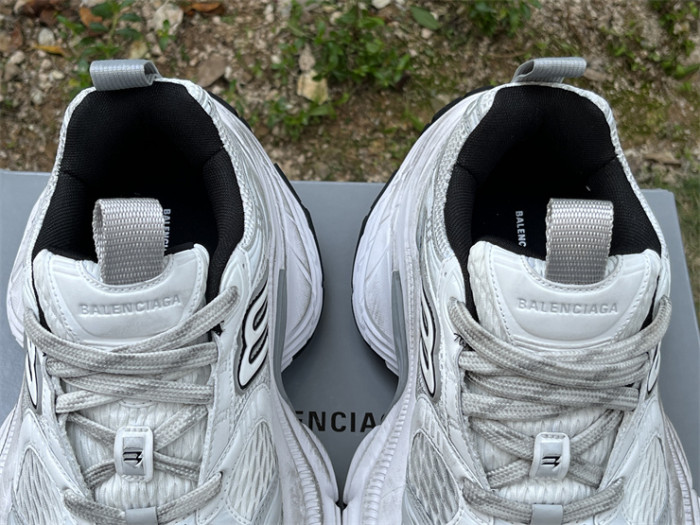 Balenciaga 10XL CARGO Silver Mesh Round Toe Lace-up Low Top（7-12 work day deliver）