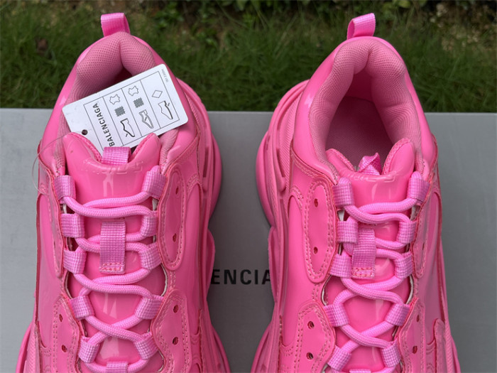 Balenciaga 1.0 Daddy Shoes Pink Patent Leather（7-12 work day deliver）