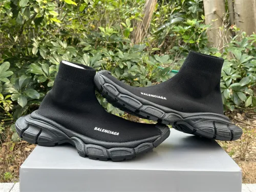 Balenciaga 10 3XL all black socks shoes（7-12 work day deliver）