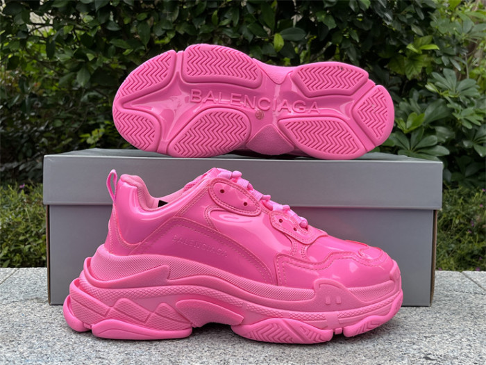 Balenciaga 1.0 Daddy Shoes Pink Patent Leather（7-12 work day deliver）