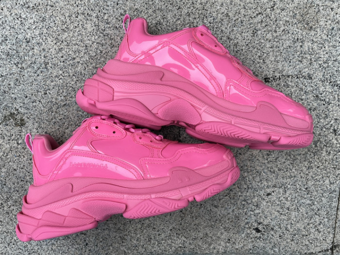 Balenciaga 1.0 Daddy Shoes Pink Patent Leather（7-12 work day deliver）