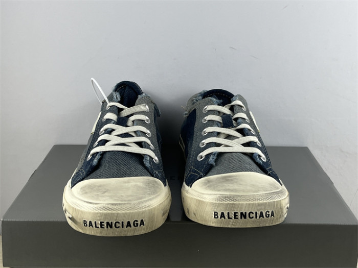 Balenciaga 22 summer new PARIS worn and distressed effect casual low-top canvas shoes（7-12 work day deliver）