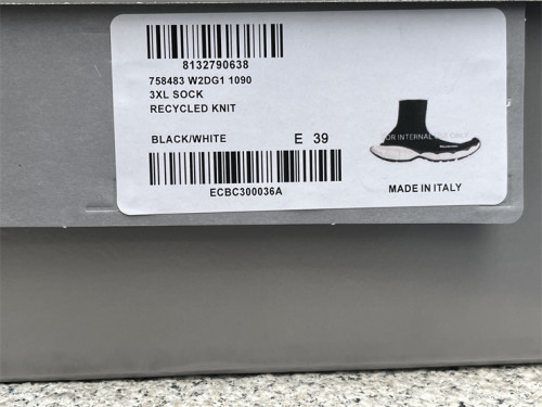 Balenciaga 10 3XL white and black socks shoes（7-12 work day deliver）