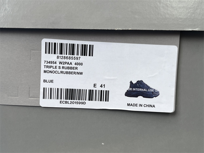 Balenciaga 1.0 Daddy Shoes Patent Leather Lake Blue（7-12 work day deliver）