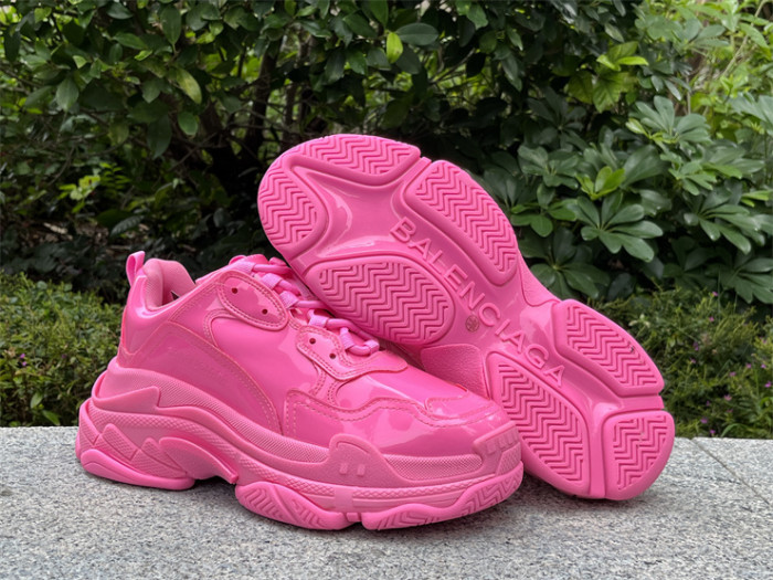 Balenciaga 1.0 Daddy Shoes Pink Patent Leather（7-12 work day deliver）