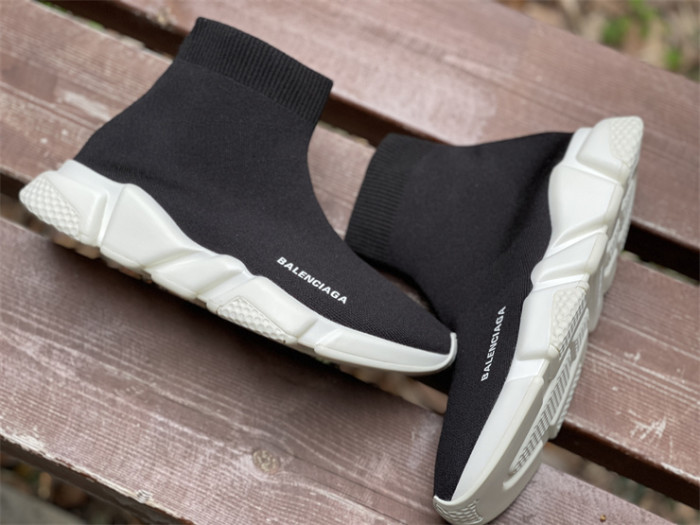 Paris Sock Shoes, Black and White（7-12 work day deliver）