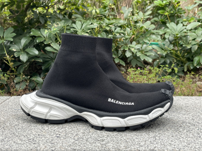 Balenciaga 10 3XL white and black socks shoes（7-12 work day deliver）