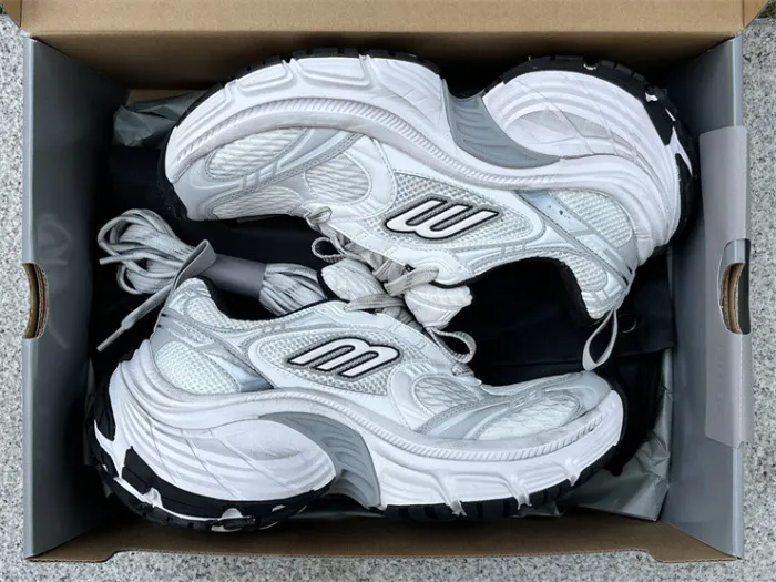 Balenciaga 10XL CARGO Silver Mesh Round Toe Lace-up Low Top（7-12 work day deliver）