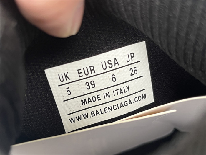 Balenciaga 10 3XL white and black socks shoes（7-12 work day deliver）