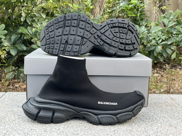 Balenciaga 10 3XL all black socks shoes（7-12 work day deliver）