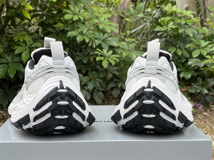 Balenciaga 10XL CARGO Silver Mesh Round Toe Lace-up Low Top（7-12 work day deliver）