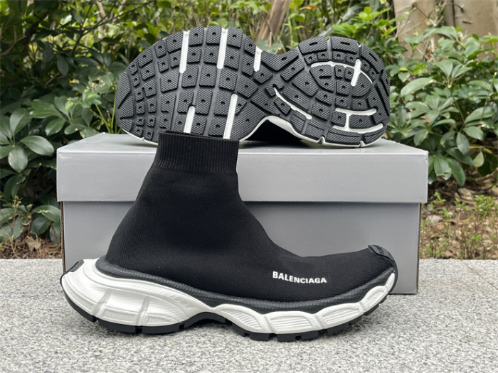 Balenciaga 10 3XL white and black socks shoes（7-12 work day deliver）