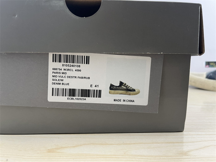 Balenciaga 22 summer new PARIS worn and distressed effect casual low-top canvas shoes（7-12 work day deliver）
