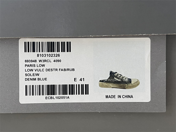 Balenciaga 22 summer new PARIS worn and distressed effect casual low-top canvas shoes（7-12 work day deliver）