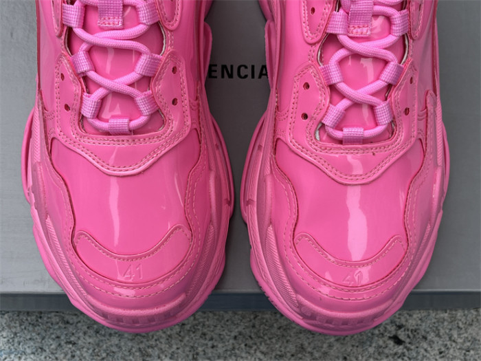 Balenciaga 1.0 Daddy Shoes Pink Patent Leather（7-12 work day deliver）