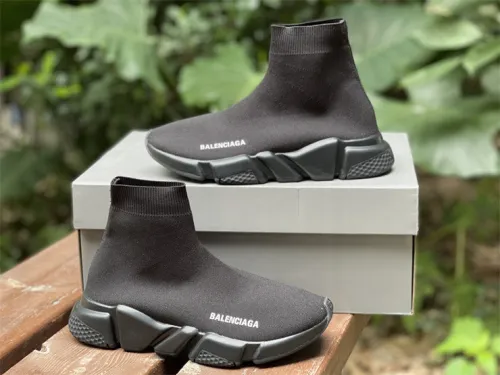 Paris Sock Shoes, Pure Black（7-12 work day deliver）