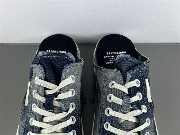 Balenciaga 22 summer new PARIS worn and distressed effect casual low-top canvas shoes（7-12 work day deliver）
