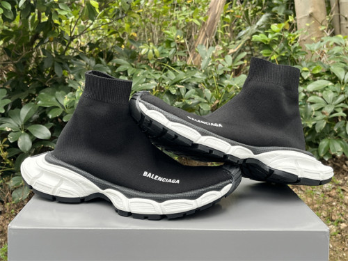 Balenciaga 10 3XL white and black socks shoes（7-12 work day deliver）