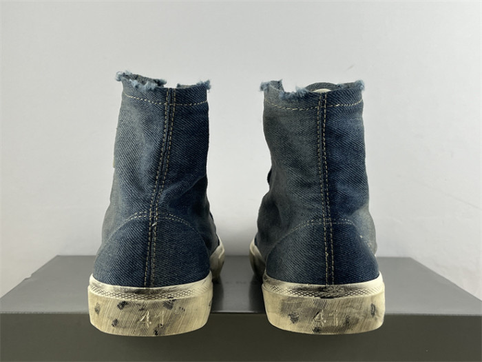 Balenciaga 22 summer new PARIS worn and distressed effect casual low-top canvas shoes（7-12 work day deliver）