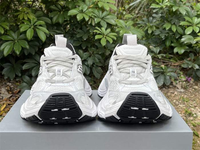 Balenciaga 10XL CARGO Silver Mesh Round Toe Lace-up Low Top（7-12 work day deliver）