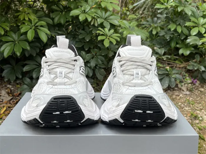 Balenciaga 10XL CARGO Silver Mesh Round Toe Lace-up Low Top（7-12 work day deliver）