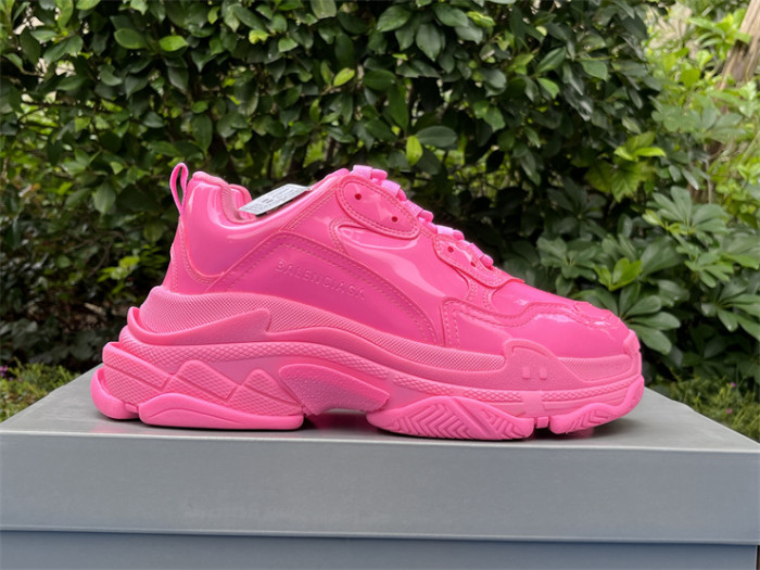Balenciaga 1.0 Daddy Shoes Pink Patent Leather（7-12 work day deliver）