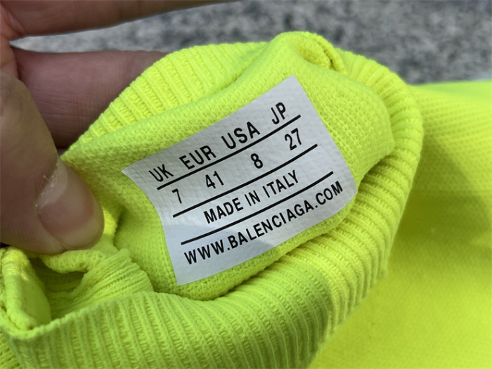Balenciaga 10 3XL fluorescent green sock shoes（7-12 work day deliver）
