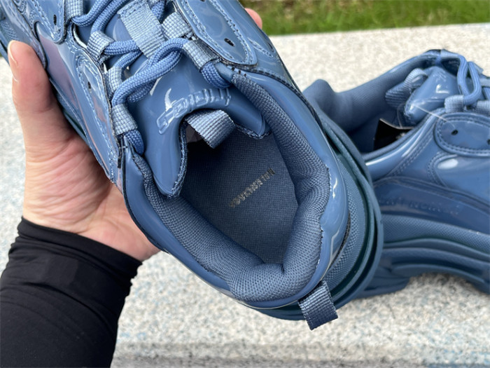 Balenciaga 1.0 Daddy Shoes Patent Leather Lake Blue（7-12 work day deliver）
