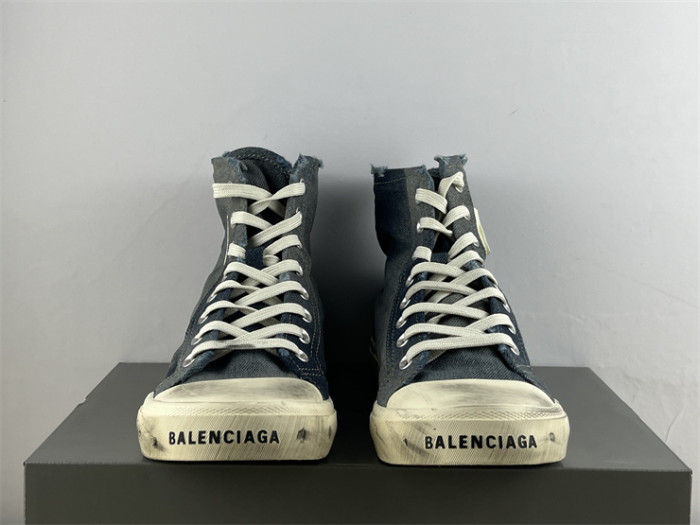 Balenciaga 22 summer new PARIS worn and distressed effect casual low-top canvas shoes（7-12 work day deliver）