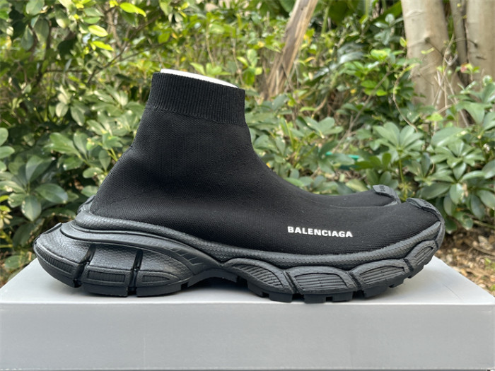 Balenciaga 10 3XL all black socks shoes（7-12 work day deliver）
