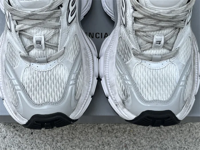 Balenciaga 10XL CARGO Silver Mesh Round Toe Lace-up Low Top（7-12 work day deliver）