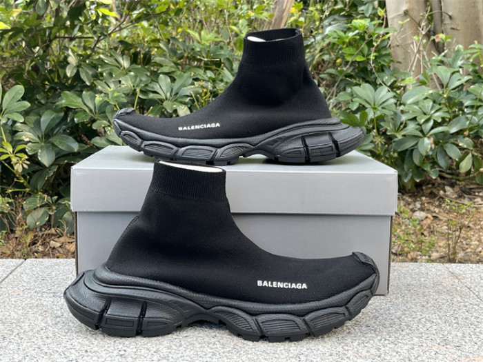 Balenciaga 10 3XL all black socks shoes（7-12 work day deliver）