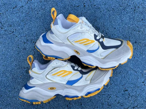 Balenciaga 10XL CARGO Yellow Blue Mesh Round Toe Lace-up Low Top（7-12 work day deliver）