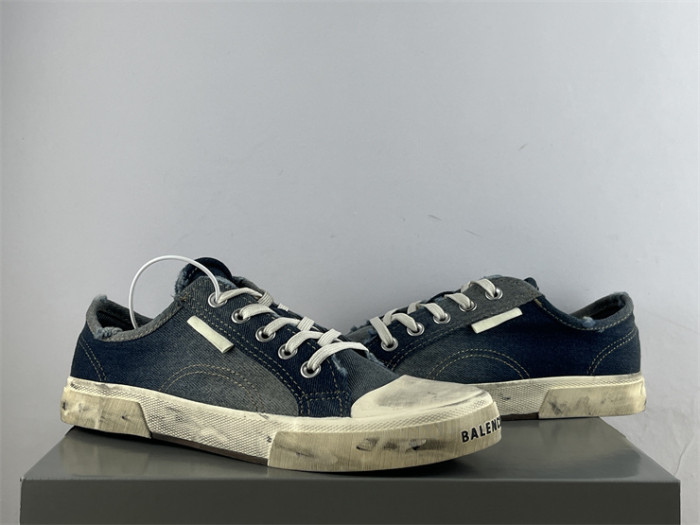 Balenciaga 22 summer new PARIS worn and distressed effect casual low-top canvas shoes（7-12 work day deliver）
