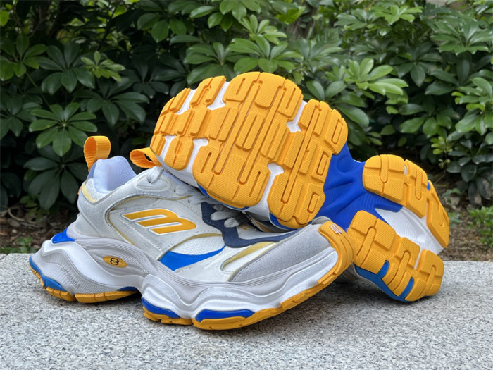 Balenciaga 10XL CARGO Yellow Blue Mesh Round Toe Lace-up Low Top（7-12 work day deliver）