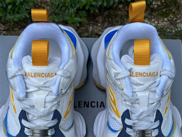 Balenciaga 10XL CARGO Yellow Blue Mesh Round Toe Lace-up Low Top（7-12 work day deliver）