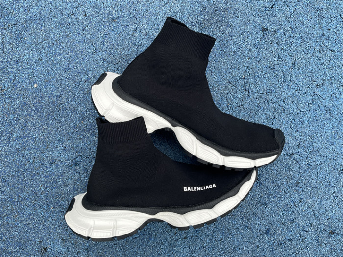 Balenciaga 10 3XL white and black socks shoes（7-12 work day deliver）