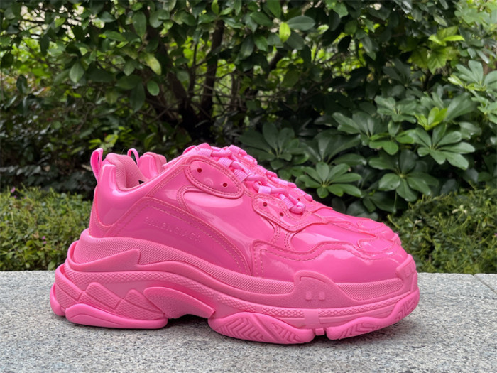 Balenciaga 1.0 Daddy Shoes Pink Patent Leather（7-12 work day deliver）
