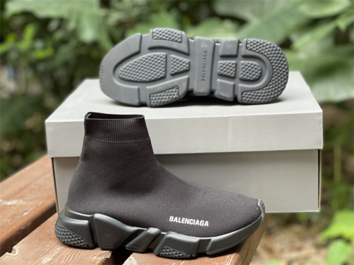 Paris Sock Shoes, Pure Black（7-12 work day deliver）