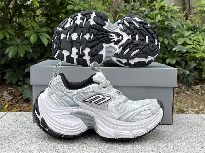 Balenciaga 10XL CARGO Silver Mesh Round Toe Lace-up Low Top（7-12 work day deliver）