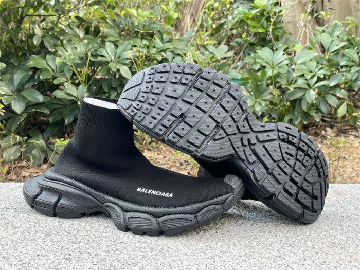 Balenciaga 10 3XL all black socks shoes（7-12 work day deliver）